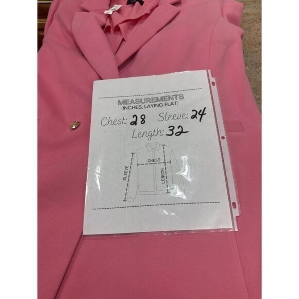 Talbots Women's 24W Blazer Barbie Office Career Preppy Easter Fuchsia 90's Chic - Picture 8 of 10